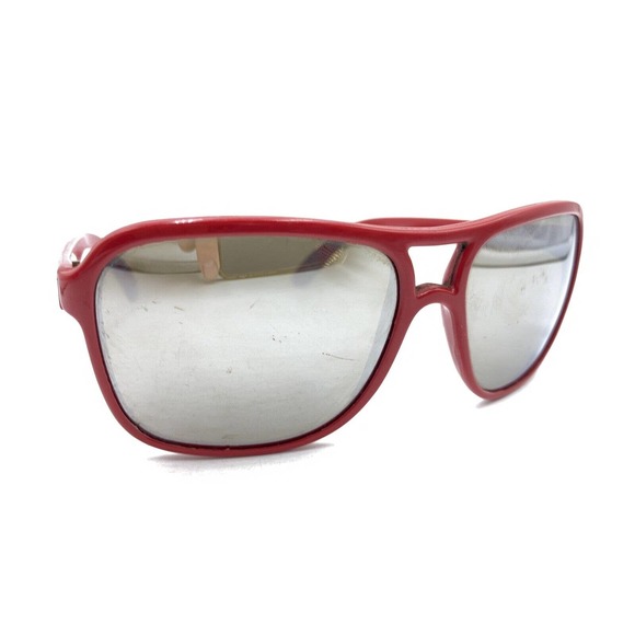 Depose Vintage Red Large Nylon Square Sunglasses Gray Lens France Men Women Ski - Picture 1 of 12